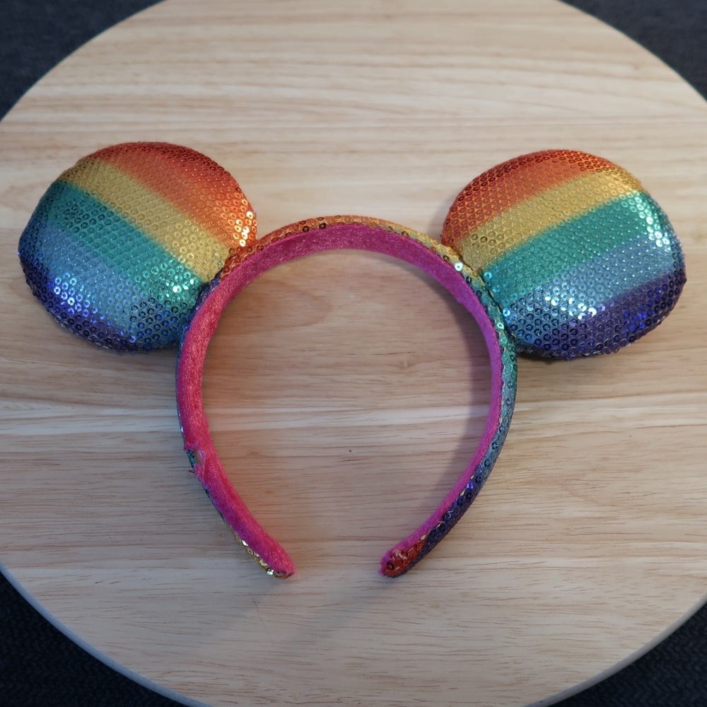 Disney: Mickey Mouse Ears - Rainbow Sequined